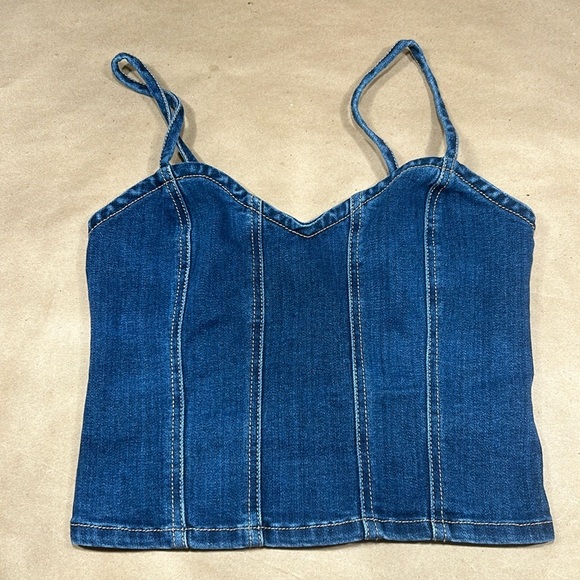 Refuge Denim Camisole Jean Top Sz SP - Picture 1 of 7